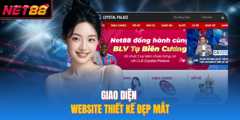Giao diện website thiết kế đẹp mắt